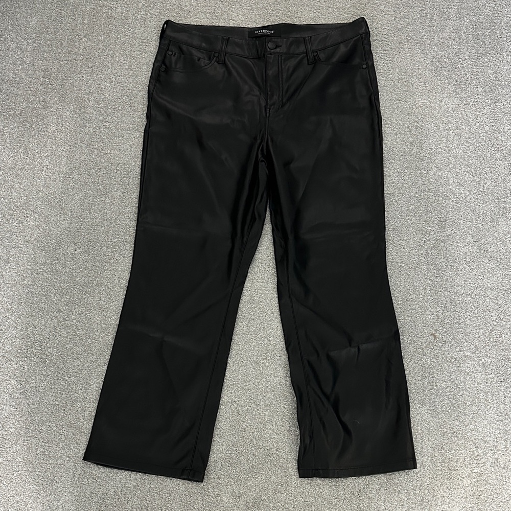 Women's Black Pleather Pants